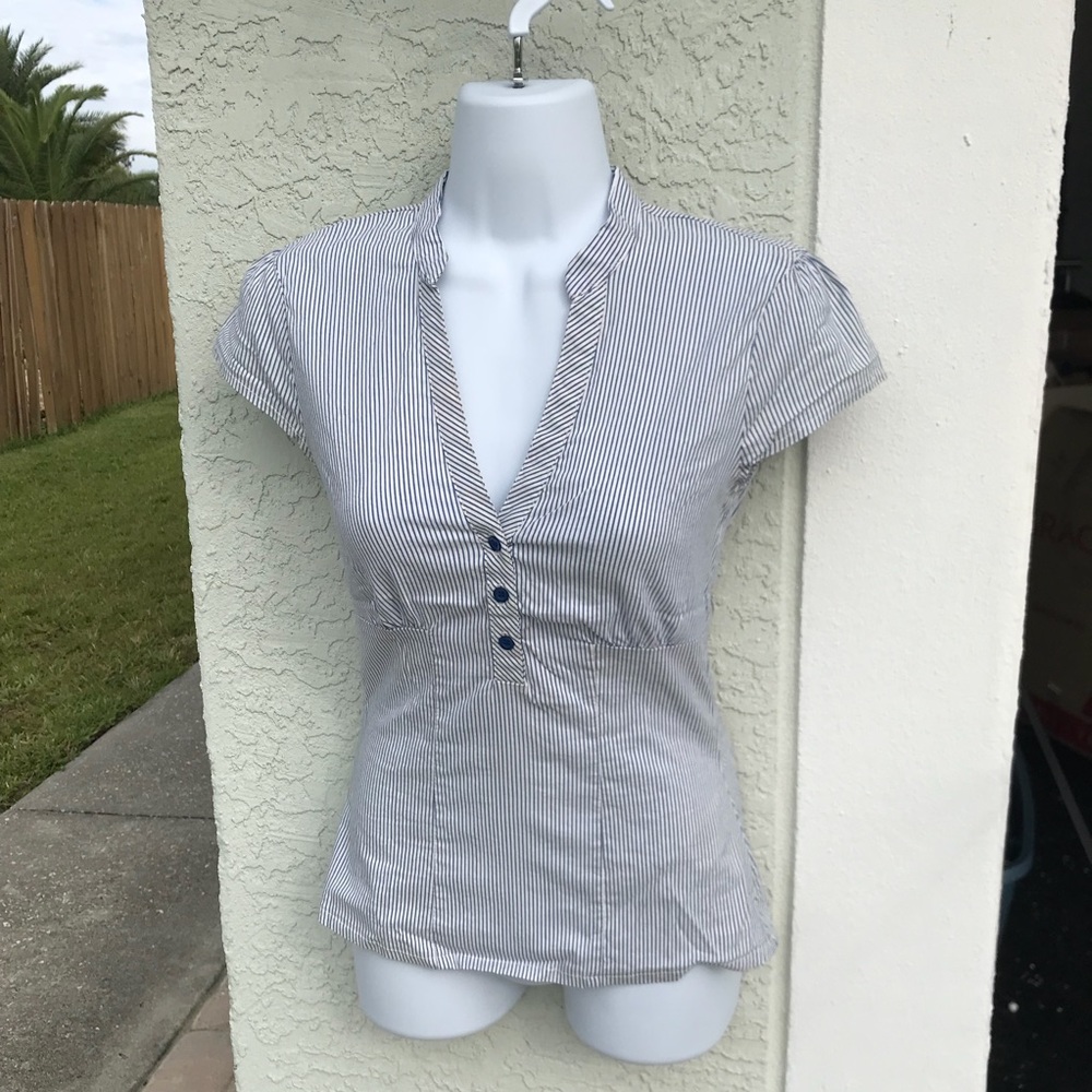 Blue Stripe Blouse